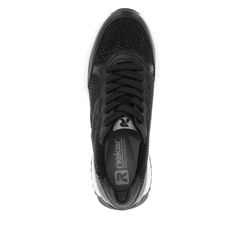 Rieker Artikelnummer W1304-00 Rieker Damen Sneaker Low carbon Großer Ausverkauf