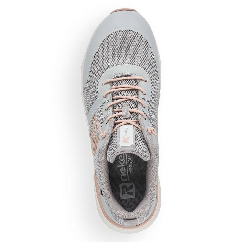Rieker Artikelnummer 40102-40 Rieker Damen Sneaker Low stone grey Flash Sale