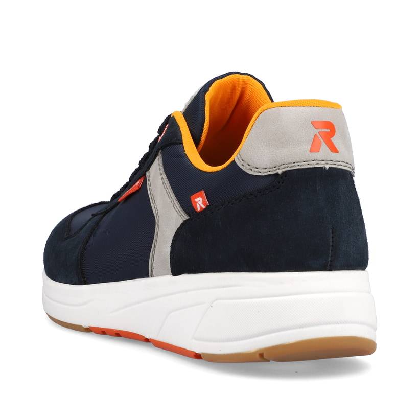 Rieker Artikelnummer 07002-14 Rieker Herren Sneaker Low navy-blue steel-grey Begrenztes Angebot