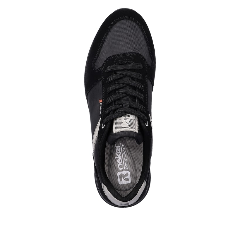 Rieker Artikelnummer 07002-00 Rieker Herren Sneaker Low carbon-black silver-grey Exklusivangebot