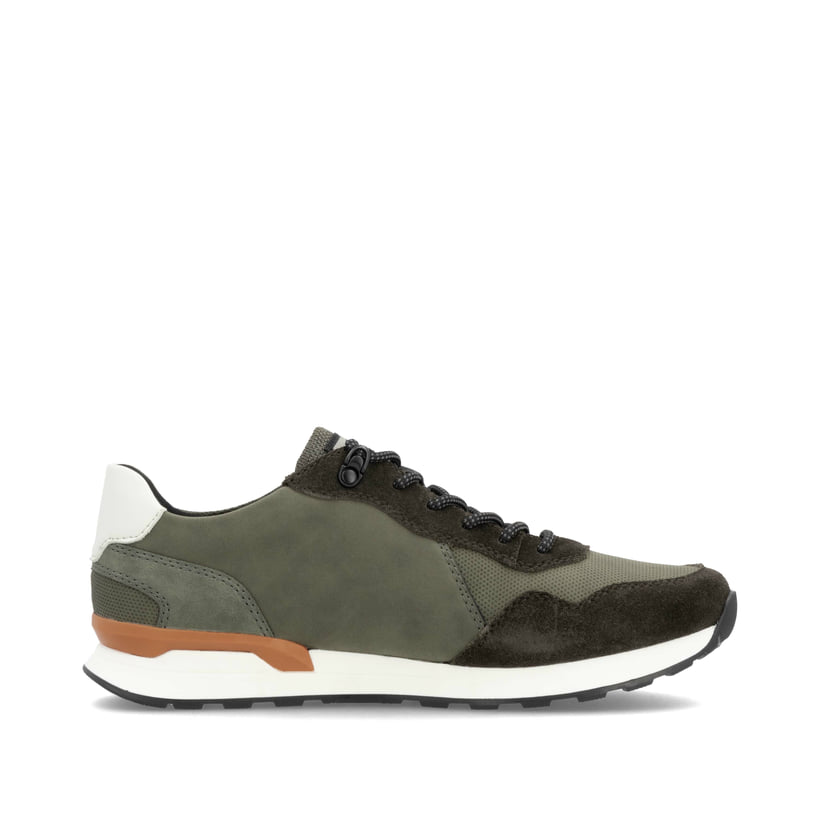 Rieker Artikelnummer U0310-54 Rieker Herren Sneaker Low grünbraun-schwarz Preisnachlass