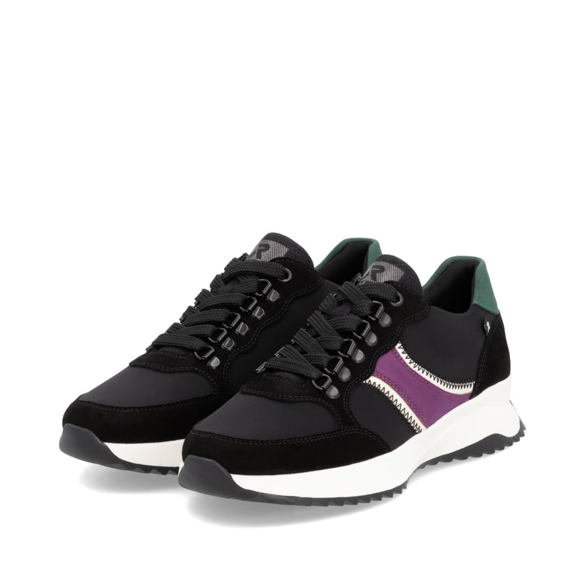 Rieker Artikelnummer W1305-00 Rieker Damen Sneaker Low asphaltschwarz Saisonschlussverkauf