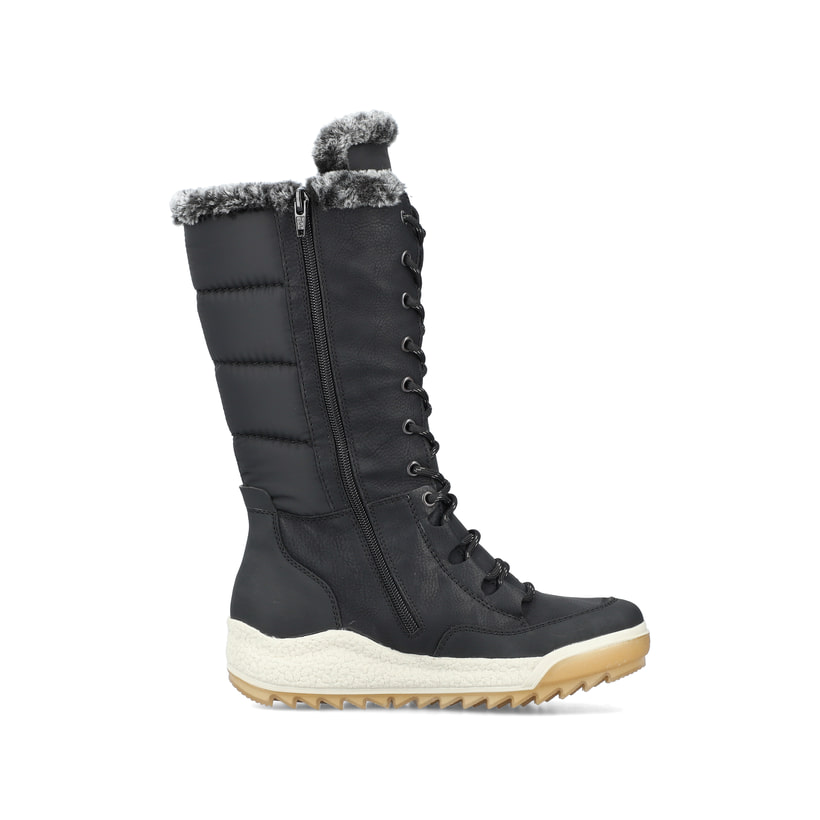 Rieker Artikelnummer Y4760-00 Rieker Damen Hochschaftstiefel asphaltschwarz Jubiläumsangebot