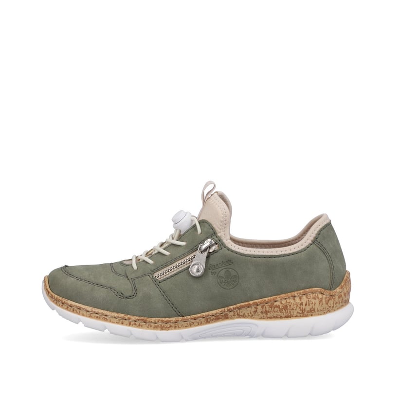 Rieker Artikelnummer N42G0-52 Rieker Damen Slipper mintgrün