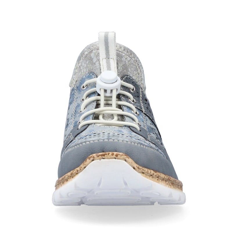 Rieker Artikelnummer N4255-12 Rieker Damen Slipper metallic-blau Heißer Verkauf