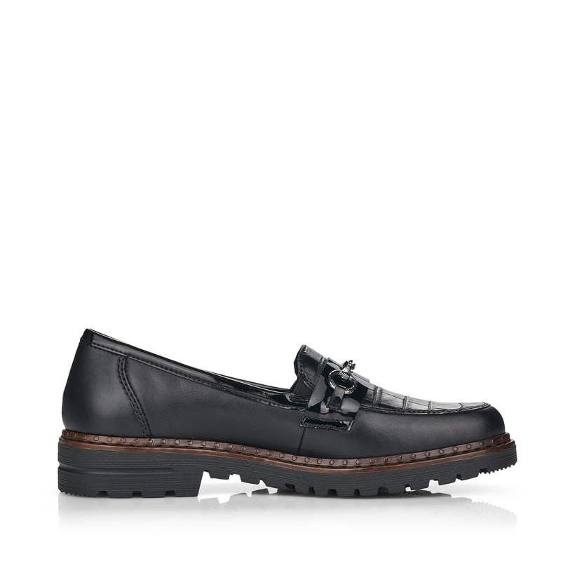 Rieker Artikelnummer 54862-01 Rieker Damen Loafer graphitschwarz Online Outlet
