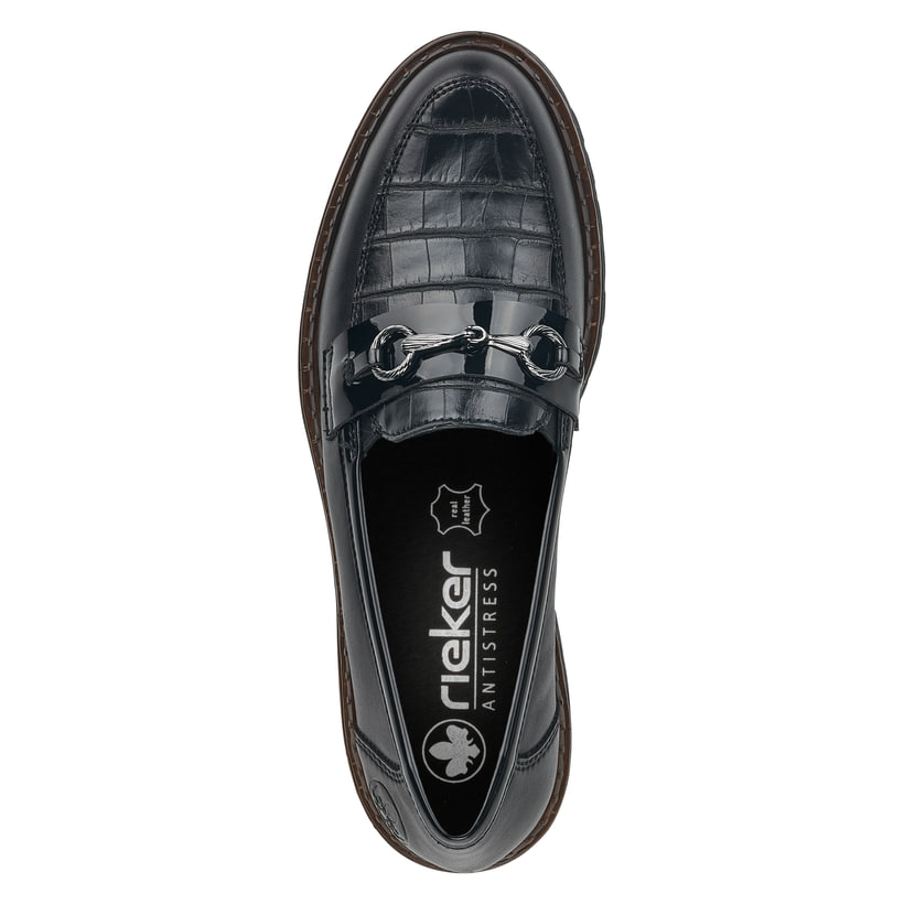 Rieker Artikelnummer 54862-01 Rieker Damen Loafer graphitschwarz Online Outlet