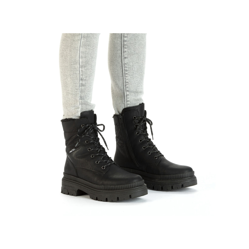 Rieker Artikelnummer Y9331-00 Rieker Damen Schnürstiefel nachtschwarz Bestseller
