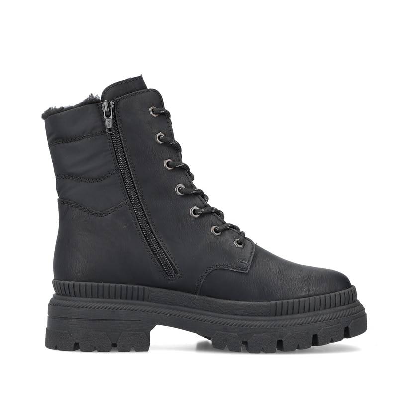 Rieker Artikelnummer Y9331-00 Rieker Damen Schnürstiefel nachtschwarz Bestseller