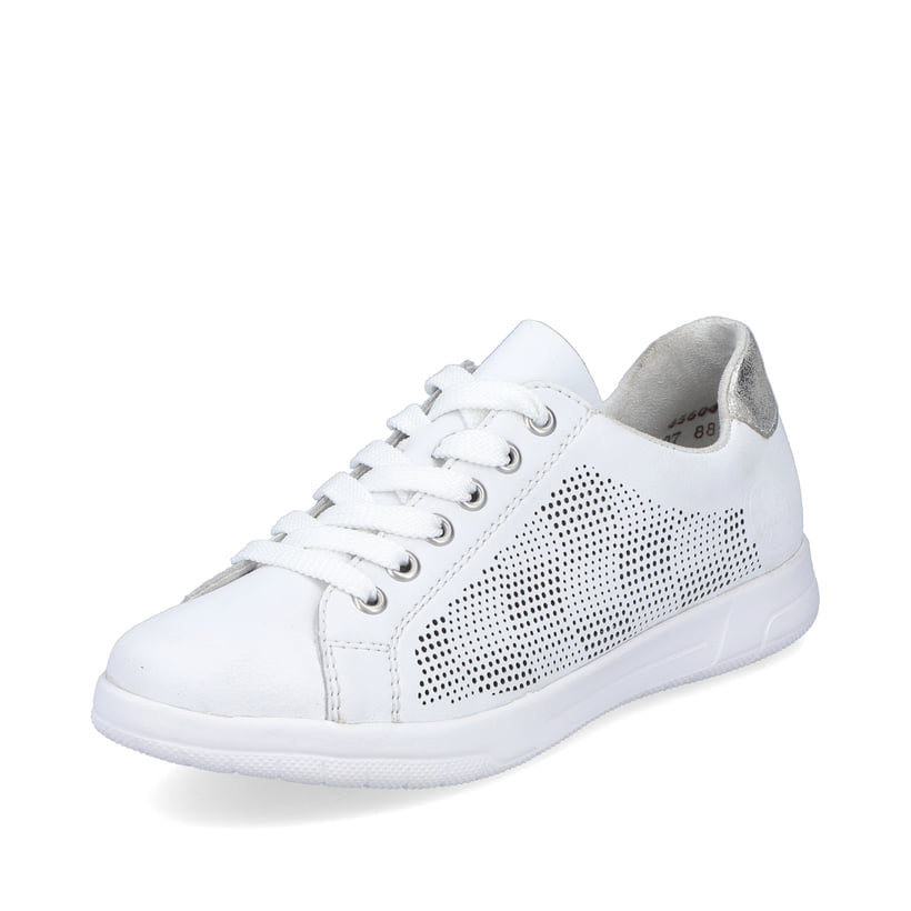 Rieker Artikelnummer 45606-80 Rieker Damen Sneaker Low reinweiss Räumungsverkauf