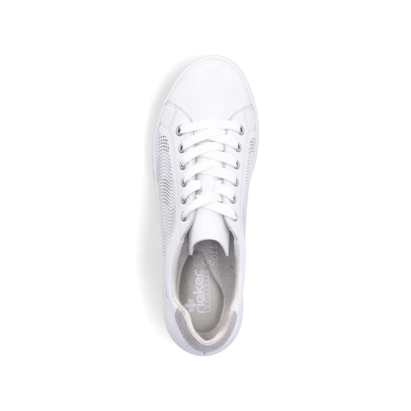 Rieker Artikelnummer 45606-80 Rieker Damen Sneaker Low reinweiss Räumungsverkauf