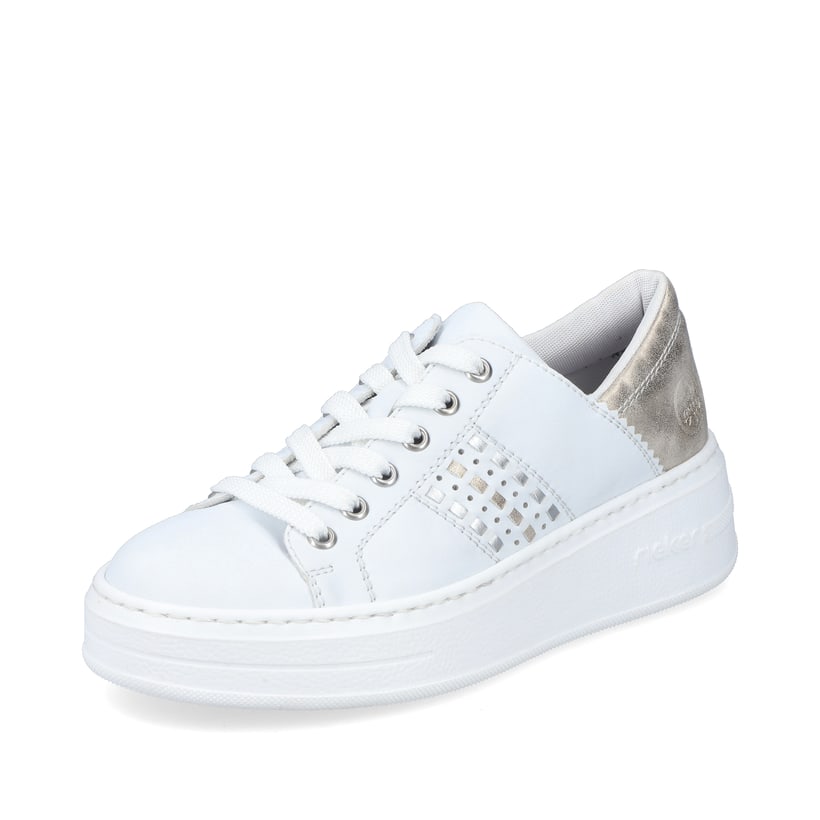 Rieker Artikelnummer N5440-80 Rieker Damen Sneaker Low brilliantweiss Kauf eins, bekomm eins gratis