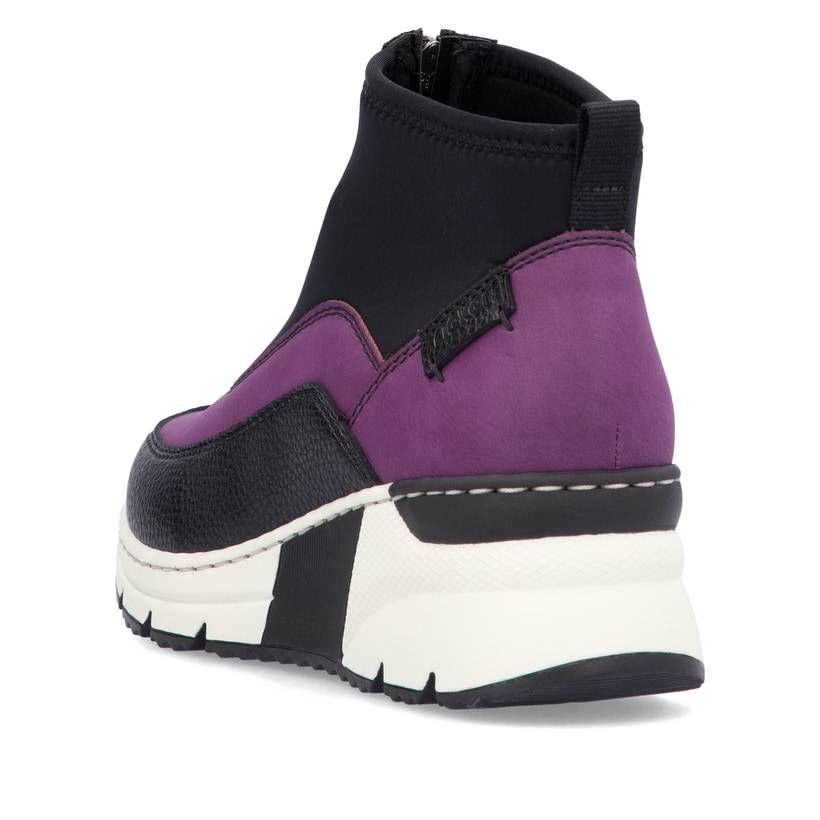Rieker Artikelnummer N6352-30 Rieker Damen Sneaker High schwarz-lila Riesige Ersparnisse