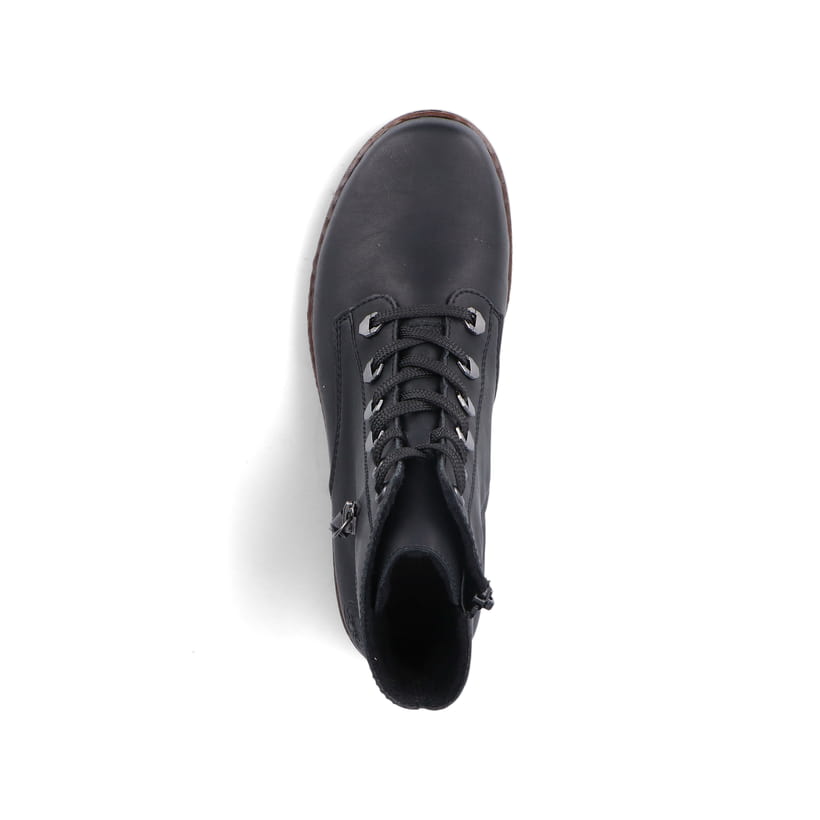 Rieker Artikelnummer 75142-01 Rieker Damen Schnürstiefel carbonschwarz Super Sparpreis