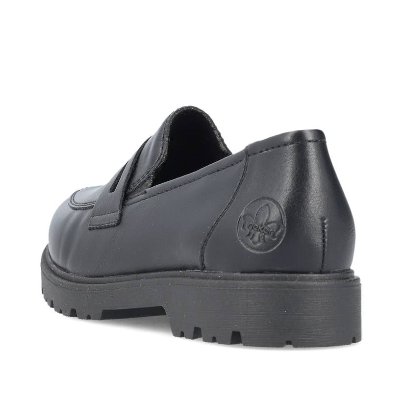 Rieker Artikelnummer 45560-02 Rieker Damen Slipper schwarz Kostenlose Rückgabe