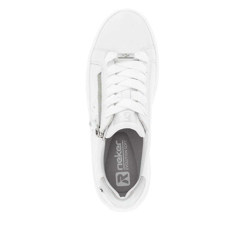 Rieker Artikelnummer W0505-80 Rieker Damen Sneaker Low clear white Letzte 3 Tage