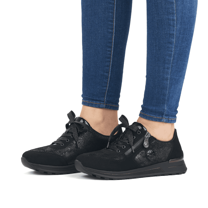 Rieker Artikelnummer N1411-90 Rieker Damen Sneaker Low nachtschwarz JETZT KAUFEN
