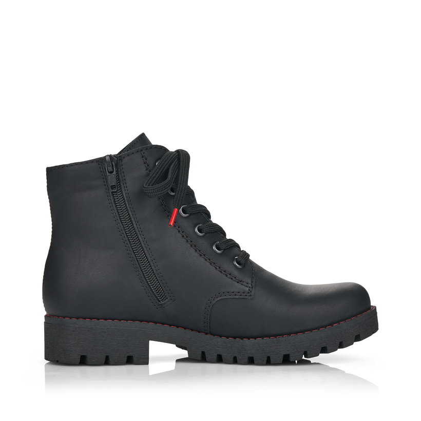 Rieker Artikelnummer 785M1-00 Rieker Damen Schnürstiefel mattschwarz Neueste Stile