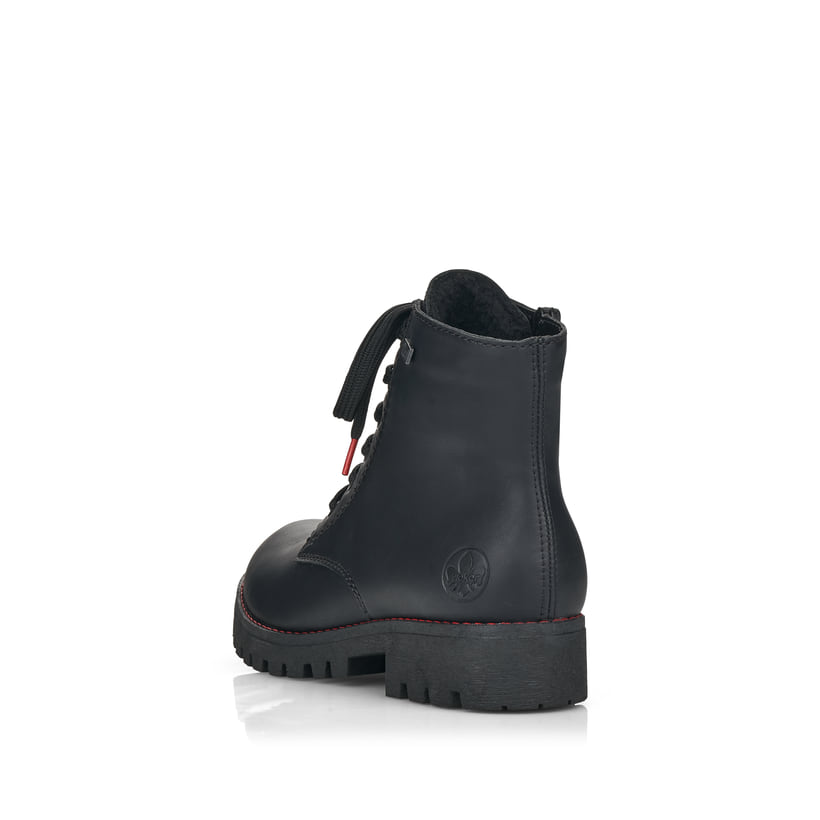 Rieker Artikelnummer 785M1-00 Rieker Damen Schnürstiefel mattschwarz Neueste Stile