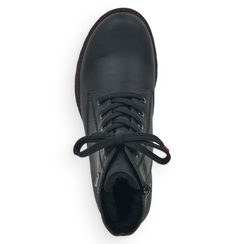 Rieker Artikelnummer 785M1-00 Rieker Damen Schnürstiefel mattschwarz Neueste Stile