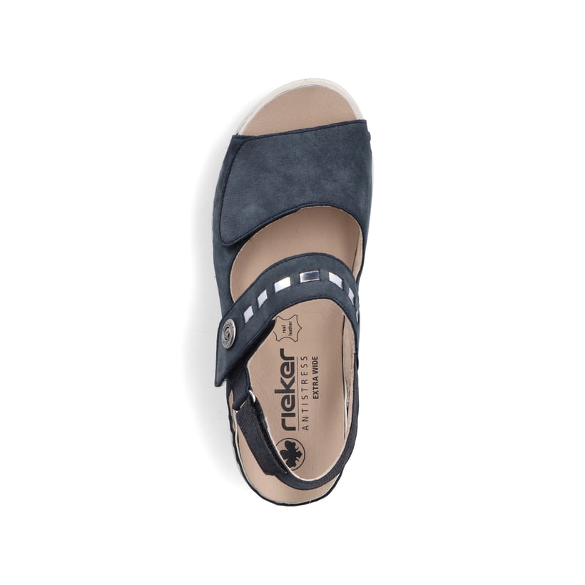 Rieker Artikelnummer V7473-14 Rieker Damen Riemchensandalen stahlblau Letzte 2 Tage