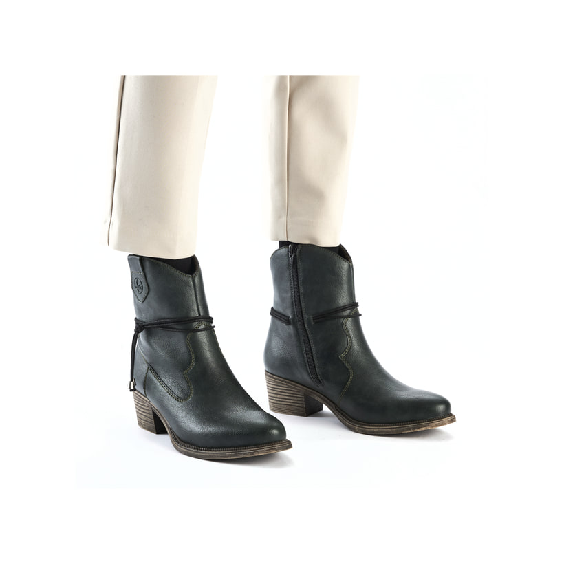 Rieker Artikelnummer 73158-54 Rieker Damen Stiefeletten blaugrün Vierteljährliche Förderung