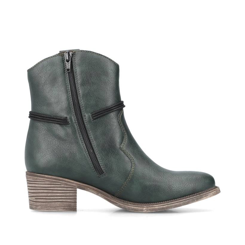 Rieker Artikelnummer 73158-54 Rieker Damen Stiefeletten blaugrün Vierteljährliche Förderung