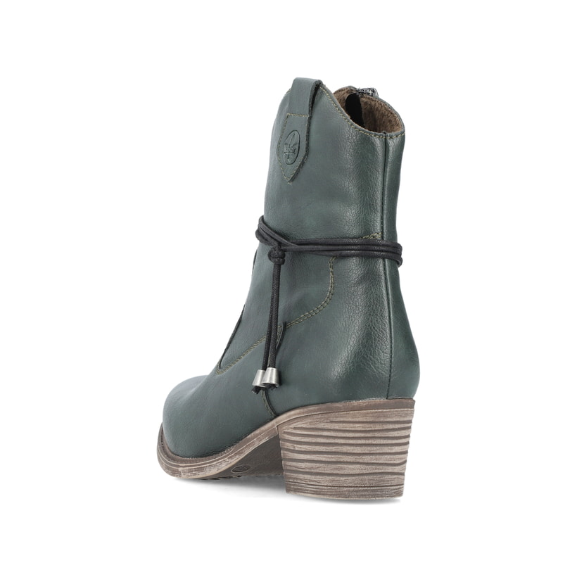 Rieker Artikelnummer 73158-54 Rieker Damen Stiefeletten blaugrün Vierteljährliche Förderung