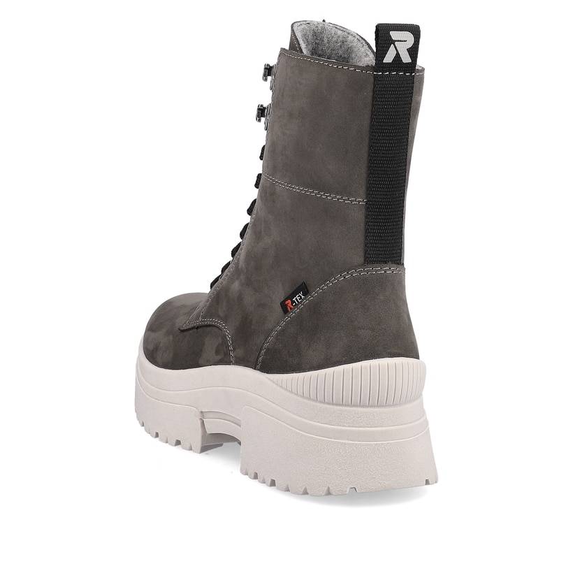 Rieker Artikelnummer W0371-42 Rieker Damen Schnürstiefel graphite Riesige Rabatte