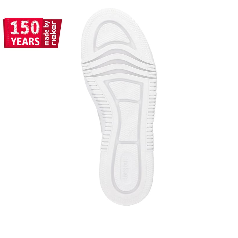 Rieker Artikelnummer M1953-60 Rieker Damen Sneaker Low grauweiss 50% Rabatt mit kostenlosem Versand