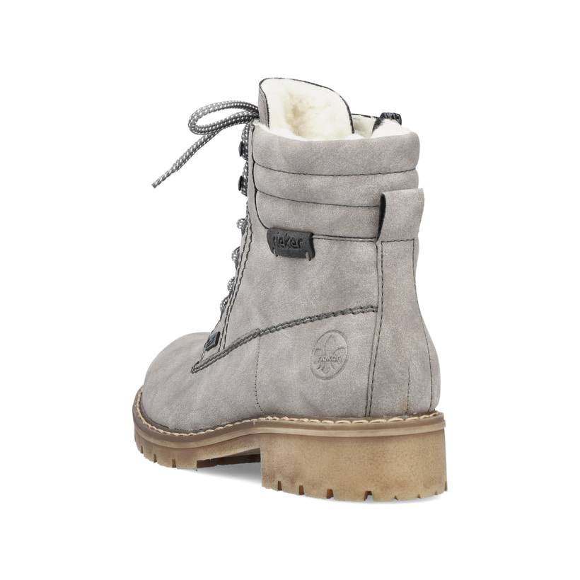 Rieker Artikelnummer Y9125-40 Rieker Damen Schnürstiefel mondgrau Fabrikladen