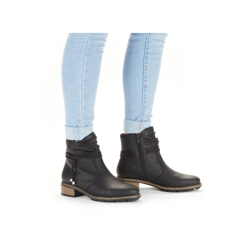 Rieker Artikelnummer 77263-00 Rieker Damen Kurzstiefel nachtschwarz Begrenzt auf 3 Tage