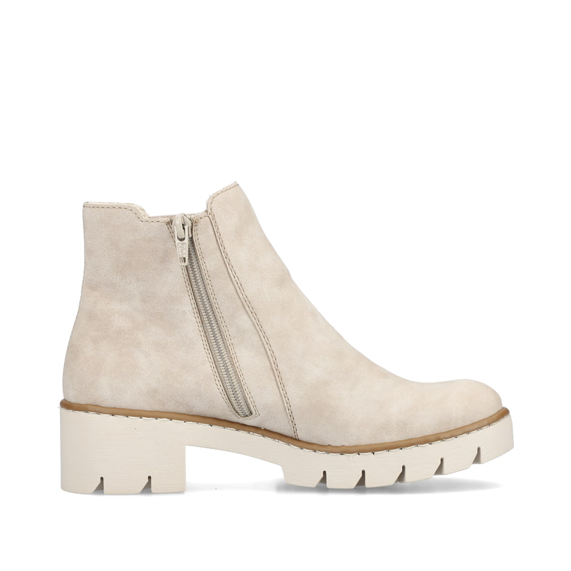 Rieker Artikelnummer X5772-60 Rieker Damen Chelsea Boots hellbeige Im Verkauf