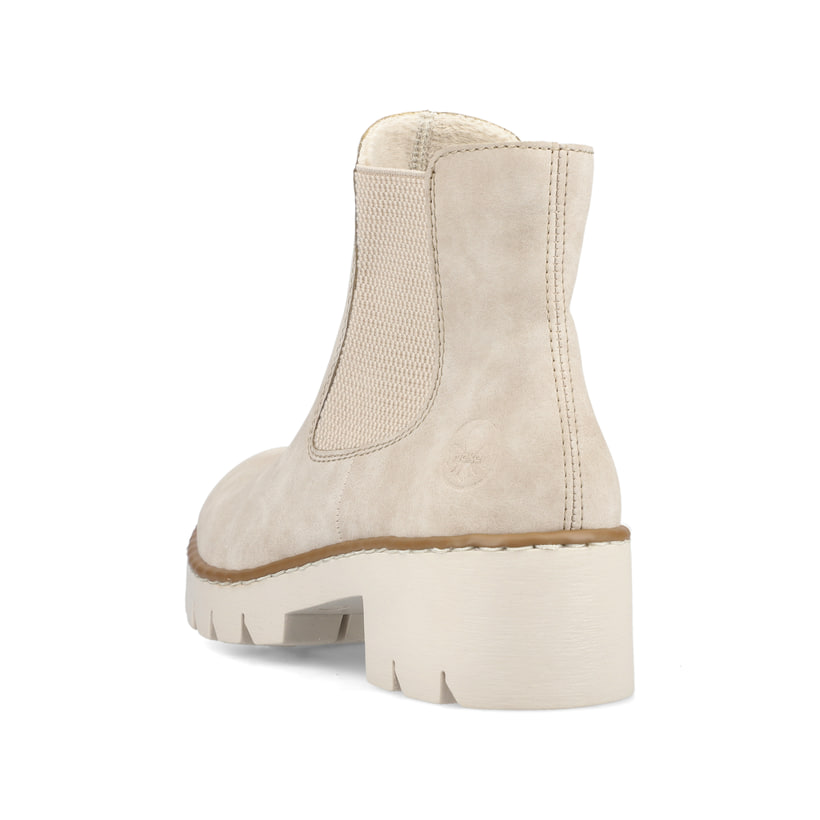 Rieker Artikelnummer X5772-60 Rieker Damen Chelsea Boots hellbeige Im Verkauf