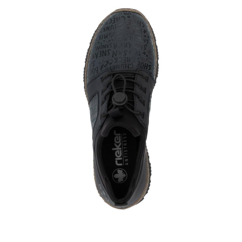 Rieker Artikelnummer N3295-14 Rieker Damen Slipper schwarzblau 50% Rabatt für begrenzte Zeit