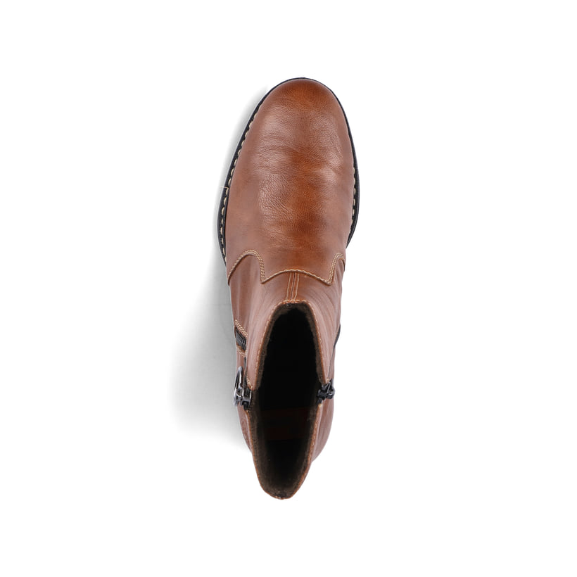 Rieker Artikelnummer 73450-22 Rieker Damen Stiefeletten karamellbraun Rabatte dieses Monats
