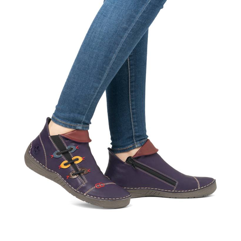 Rieker Artikelnummer 72581-30 Rieker Damen Kurzstiefel purpur Angebote