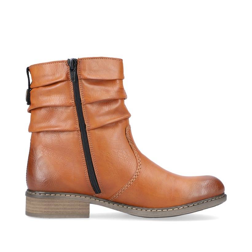 Rieker Artikelnummer Z4180-22 Rieker Damen Kurzstiefel karamellbraun Schlussverkauf