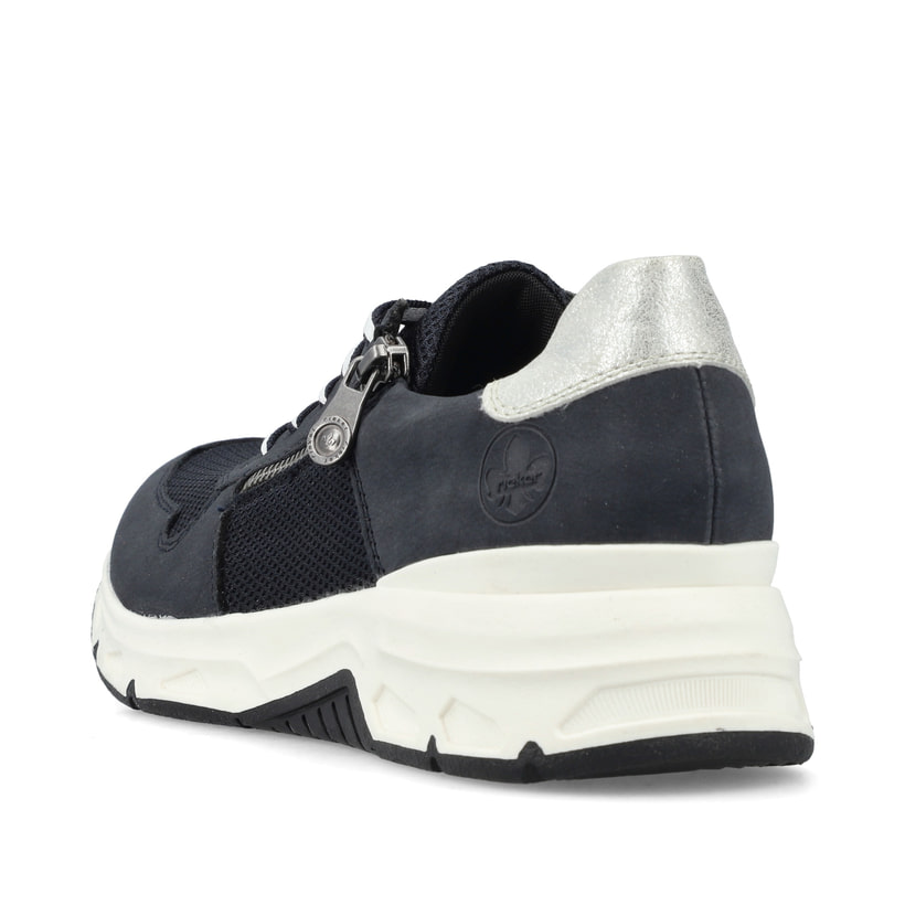 Rieker Artikelnummer 48135-14 Rieker Damen Sneaker Low stahlblau Fabrik Onlineshop