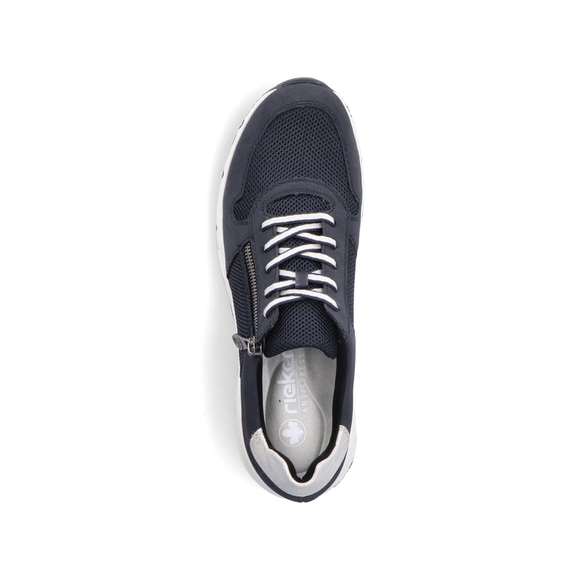 Rieker Artikelnummer 48135-14 Rieker Damen Sneaker Low stahlblau Fabrik Onlineshop