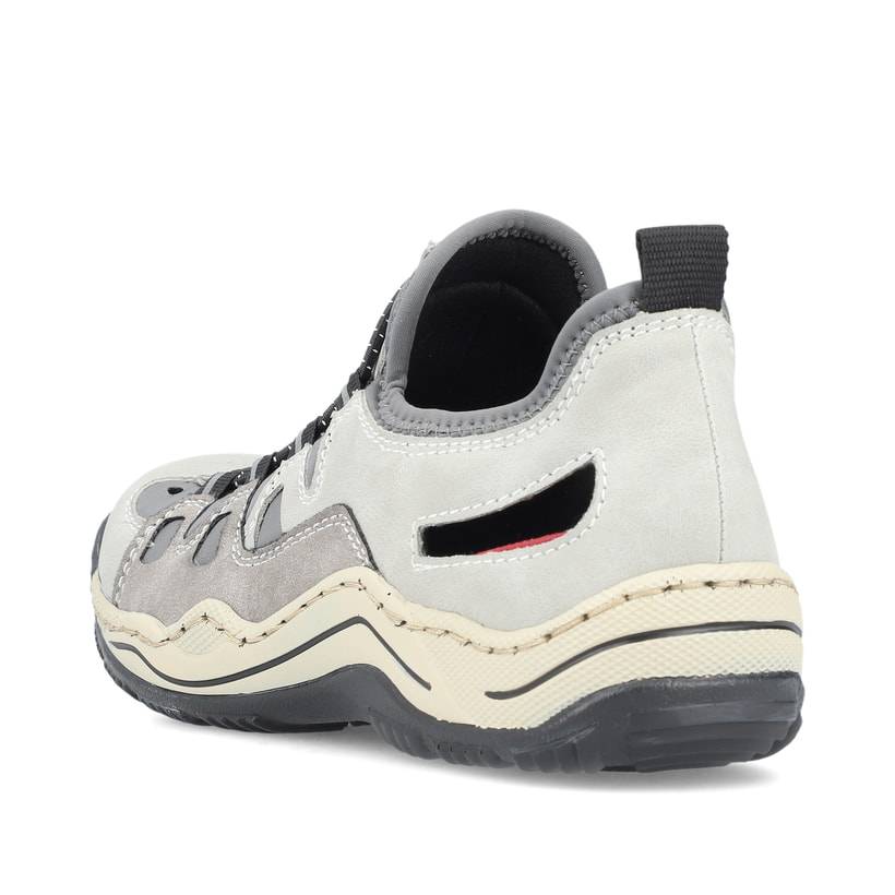 Rieker Artikelnummer L0539-40 Rieker Damen Slipper hellgrau Fabrikpreis