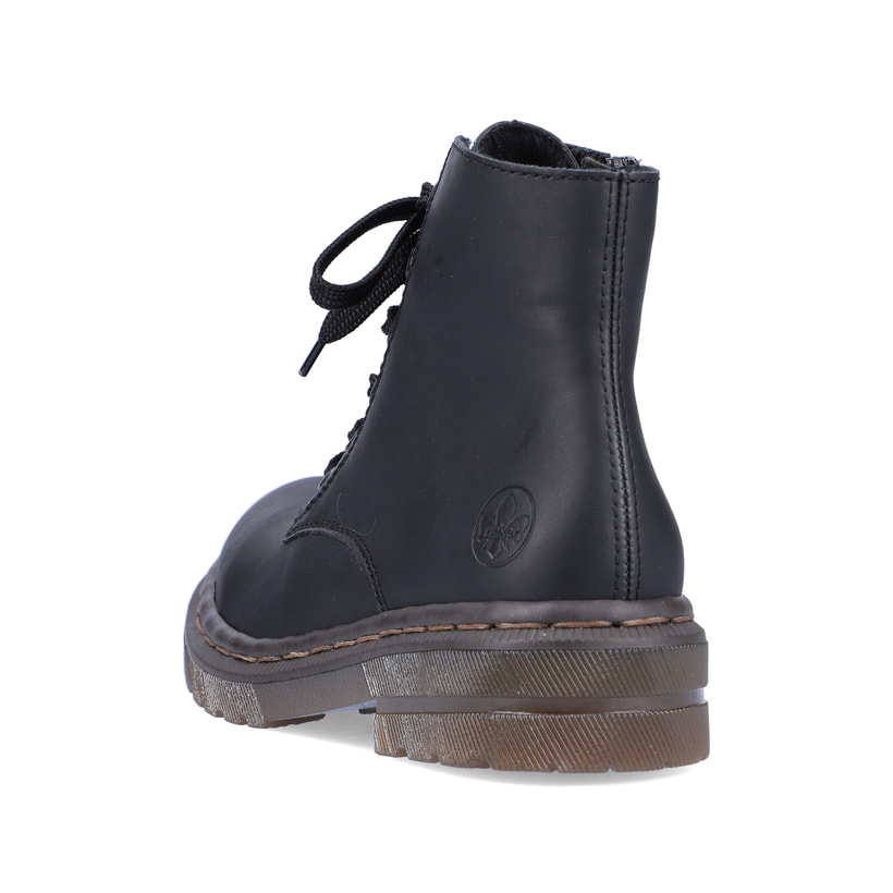 Rieker Artikelnummer 78240-00 Rieker Damen Schnürstiefel carbonschwarz Sonderangebot