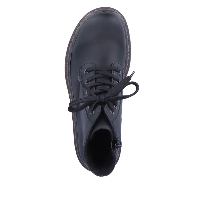 Rieker Artikelnummer 78240-00 Rieker Damen Schnürstiefel carbonschwarz Sonderangebot