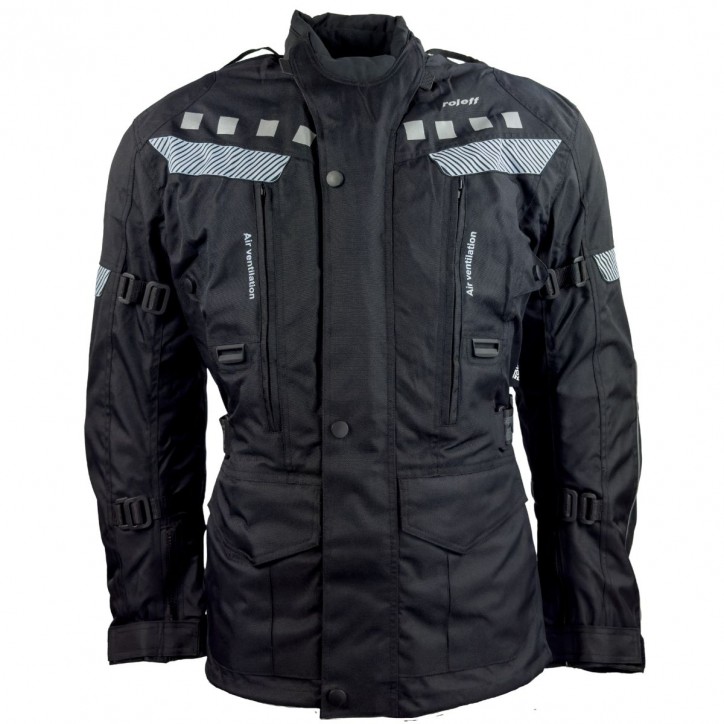 Roleff RO773 - Motorradjacke mit abnehmbarer Neon-Weste VIP-Rabatte