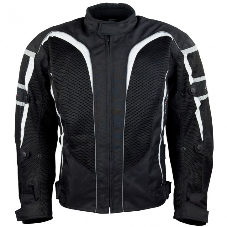 Roleff RO607 - Leichte Motorrad Sommerjacke mit großen Meshgewebeflächen Tiefpreis