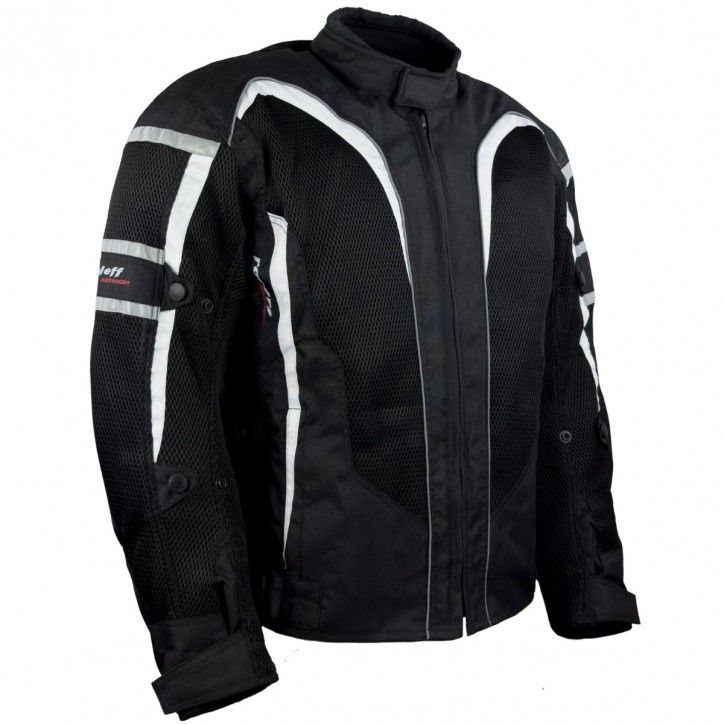 Roleff RO607 - Leichte Motorrad Sommerjacke mit großen Meshgewebeflächen Tiefpreis