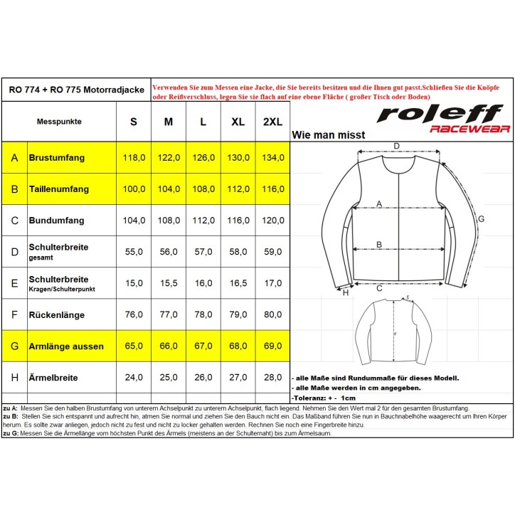 Roleff RO775 - Helle Motorrad- Tourenjacke in Schwarz/Grau Wochenangebot