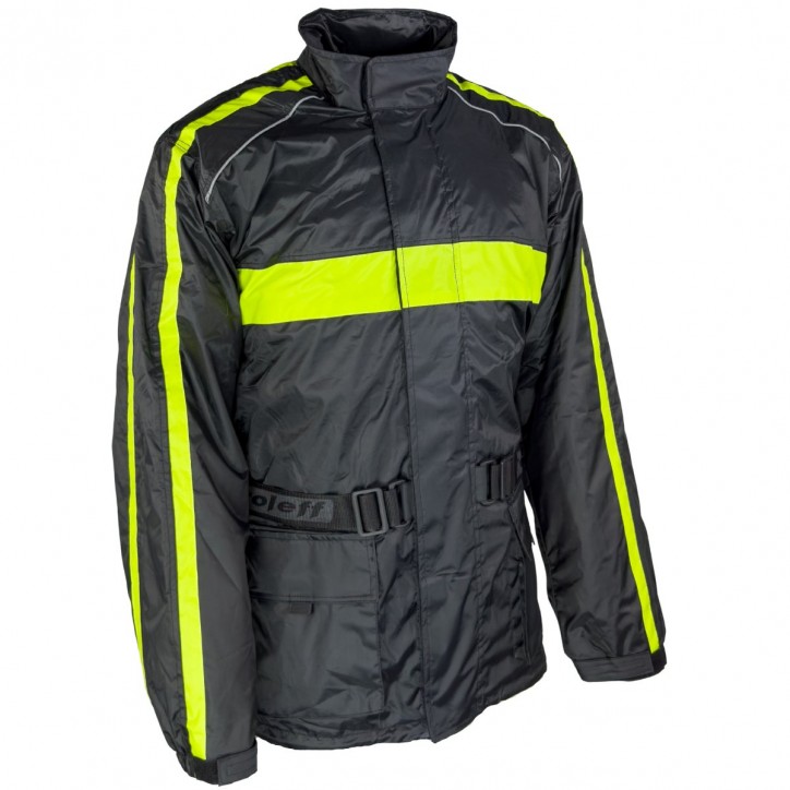 Roleff RO1001 - Regenjacke in Schwarz / Neongelb Nur für heute