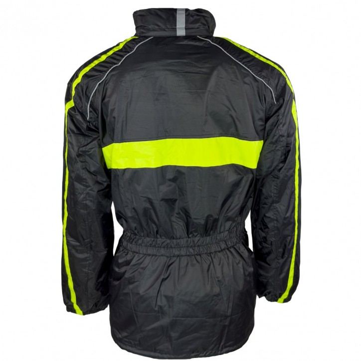 Roleff RO1001 - Regenjacke in Schwarz / Neongelb Nur für heute