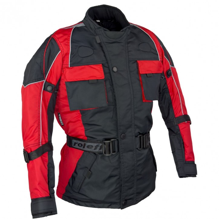 Roleff RO432K Motorradjacke für Kinder, rot Black Friday Preise